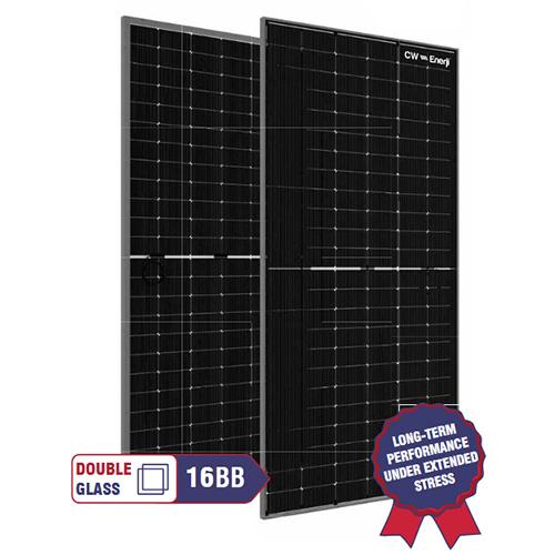 (image for) CW Energy, CWT450-108TNB10, Bifacial High-Efficiency Solar Panel Half Cut